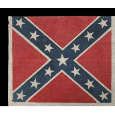 CONFEDERATE FLAG IN THE THIRD NATIONAL FORMAT, PRODUCED IN THE EARLY PART OF THE REUNION ERA, LIKELY BETWEEN 1890 AND 1913