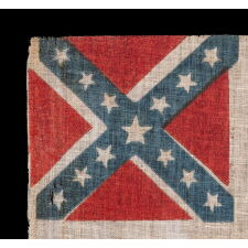 CONFEDERATE FLAG IN THE THIRD NATIONAL FORMAT, PRODUCED IN THE EARLY PART OF THE REUNION ERA, circa 1890 - 1913