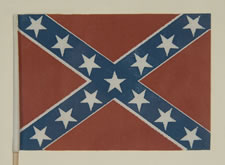 CONFEDERATE NAVY JACK or BATTLE-STYLE PARADE FLAG, 1910-1930