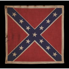 CONFEDERATE PARADE FLAG IN THE SOUTHERN CROSS / BATTLE FLAG FORMAT, REUNION PERIOD, ca 1920-30