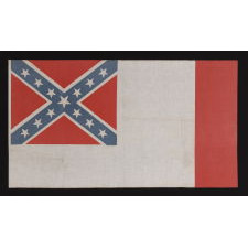 CONFEDERATE PARADE FLAG IN THE THIRD NATIONAL CONFEDERATE FORMAT, REUNION ERA, CA 1920-1940