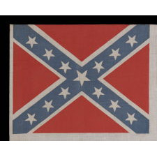 CONFEDERATE PARADE FLAG IN THE THIRD NATIONAL CONFEDERATE FORMAT, REUNION ERA, CA 1920-1940