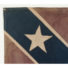 CONFEDERATE SOUTHERN CROSS “BATTLE FLAG”, AN UNUSUAL AND GRAPHICALLY PLEASING, REUNION PERIOD EXAMPLE, CA 1884-1900