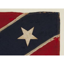 CONFEDERATE SOUTHERN CROSS NAVY JACK / “BATTLE FLAG”, MADE BY COPELAND, WASHINGTON, D.C., CIRCA 1895-1920's