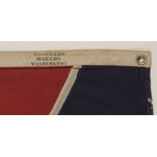 CONFEDERATE SOUTHERN CROSS NAVY JACK / “BATTLE FLAG”, MADE BY COPELAND, WASHINGTON, D.C., CIRCA 1895-1920's