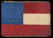 THE CONFEDERATE STARS & BARS BATTLE FLAG OF THE 5TH LOUISINANA INFANTRY (KENNEDY'S BATTALLION OF NEW ORLEANS), 1861