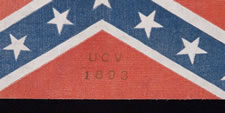 EARLY U.C.V. EXAMPLE WITH A GILDED, 1893 REUNION OVERPRINT, RICHMOND, VA