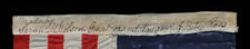 ENTIRELY HAND-SEWN 13 STAR FLAG MADE AND SIGNED BY SARAH M. WILSON, GREAT-GRANDDAUGHTER OF BETSY ROSS, IN PHILADELPHIA IN 1911