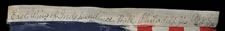 ENTIRELY HAND-SEWN 13 STAR FLAG MADE AND SIGNED BY SARAH M. WILSON, GREAT-GRANDDAUGHTER OF BETSY ROSS, IN PHILADELPHIA IN 1911