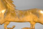 ETHAN ALLEN:  A FULL-BODIED, MOLDED COPPER, RUNNING HORSE WEATHERVANE, CA 1880-1910