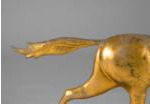 ETHAN ALLEN:  A FULL-BODIED, MOLDED COPPER, RUNNING HORSE WEATHERVANE, CA 1880-1910