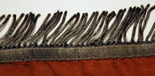 FANCIFUL NECK SASH, CA 1865-1880, PROBABLY WORN BY A MEMBER OF THE PATRIOTIC ORDER SONS OF AMERICA FRATERNAL ORGANIZATION