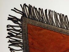 FANCIFUL NECK SASH, CA 1865-1880, PROBABLY WORN BY A MEMBER OF THE PATRIOTIC ORDER SONS OF AMERICA FRATERNAL ORGANIZATION