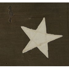 FIRST NATIONAL PATTERN CONFEDERATE FLAG OF THE REUNION ERA, IN THE ORIGINAL, OFFICIAL DESIGN, WITH A CIRCULAR WREATH OF 7 STARS, ca 1910-1930