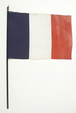 FRENCH NATIONAL FLAG WITH KNOWN SPECIFIC HISTORY,