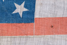 1860 JOHN BELL CAMPAIGN FLAG, RECYCLED BY LINCOLN FOR HIS CAMPAIGN IN 1860