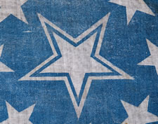 1860 JOHN BELL CAMPAIGN FLAG, RECYCLED BY LINCOLN FOR HIS CAMPAIGN IN 1860