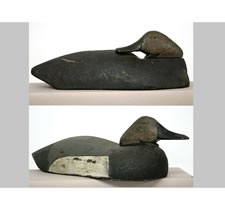 LARGE SCALE CANVASBACK DECOYS BY ALVIN HAIGE, SAGINAW, MI, 1920-40