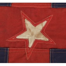 NEW YORK YACHT CLUB BURGEE, CA 1875-1895, A VERY RARE FIND FROM THE LATE 19TH CENTURY