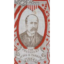 PAIR OF KERCHIEFS FROM THE 1904 PRESIDENTIAL CAMPAIGN: ROOSEVELT VS. PARKER