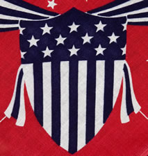 PORTRAIT KERCHIEF FROM THE 1952 PRESIDENTIAL CAMPAIGN OF EISENHOWER & NIXON