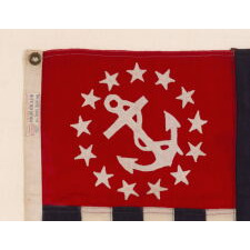 POWER SQUADRONS ENSIGN, MADE BY ANNIN IN NEW YORK CITY or NEW JERSEY, circa 1914-WWII ERA