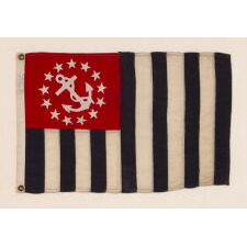 POWER SQUADRONS ENSIGN, MADE BY ANNIN IN NEW YORK CITY or NEW JERSEY, circa 1914-WWII ERA