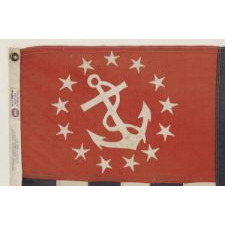 POWER SQUADRONS ENSIGN, MADE BY ANNIN IN NEW YORK, ca 1945-55