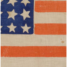 RARE 36 STAR PARADE FLAG, MADE FOR THE 1880 PRESIDENTIAL CAMPAIGN OF GARFIELD AND ARTHUR