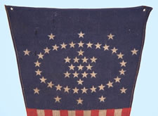 RARE 48 STAR PARADE PENNANT, DESIGNED & COMMISSIONED BY WAYNE WHIPPLE