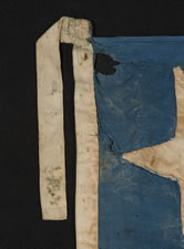 RARE, CIVIL WAR PERIOD, SOUTHERN-EXCLUSIONARY FLAG WITH 25 STARS, ARRANGED IN A BEAUTIFUL MEDALLION CONFIGURATION, ON A CORNFLOWER BLUE CANTON, LATE WAR, 1864-65