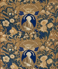 RARE & EARLY YARD GOODS TEXTILE MEMORIALIZING GEORGE WASHINGTON