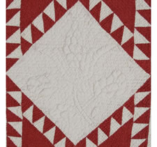 RARE PATRIOTIC QUILT IN THE STAR SPANGLED BANNER PATTERN, ca 1876