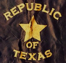 Rare Rupublic of Texas Banner, 1861-1895