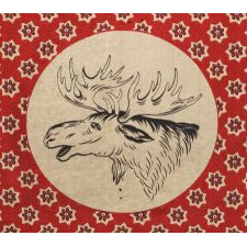 SILK KERCHIEF MADE FOR THE 1912 "BULL MOOSE" CAMPAIGN OF TEDDY ROOSEVELT