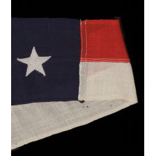 U.S. NAVY COMMISSION PENNANT WITH 13 STARS IN TWO DIFFERENT SIZES, 11-FEET ON THE FLY, SPANISH-AMERICAN WAR - WWI ERA (ca 1898 - 1918)