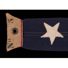 U.S. NAVY COMMISSION PENNANT WITH 7 STARS, IN A SELDOM-ENCOUNTERED SCALE, CIRCA 1899 -1915