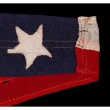 U.S. NAVY COMMISSION PENNANT WITH 7 STARS, IN A SELDOM-ENCOUNTERED SCALE, CIRCA 1899 -1915