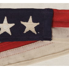 U.S. NAVY COMMISSION PENNANT WITH 7 STARS, A 4 FT. EXAMPLE, WWI-WWII ERA (1917-1945)