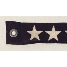 U.S. NAVY COMMISSION PENNANT WITH 7 STARS, A 4 FT. EXAMPLE, WWI-WWII ERA (1917-1945)