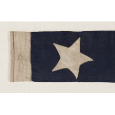 U.S. NAVY COMMISSIONING PENNANT WITH 7 STARS, CLOSING YEARS OF THE CIVIL WAR, 1864-65, POSSIBLY MADE ABOARD SHIP