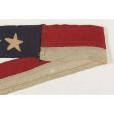 U.S. NAVY COMMISSIONING PENNANT WITH 7 STARS, A 4 FT. EXAMPLE, WWI-WWII ERA (1917-1945)