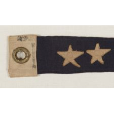 U.S. NAVY COMMISSIONING PENNANT WITH 7 STARS, A 4 FT. EXAMPLE, WWI-WWII ERA (1917-1945)