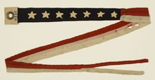 U.S. NAVY COMMISSIONING PENNANT FROM THE U.S.S. HAAS, A WWII  DESTROYER ESCORT