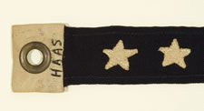 U.S. NAVY COMMISSIONING PENNANT FROM THE U.S.S. HAAS, A WWII  DESTROYER ESCORT