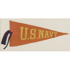 U.S. NAVY PENNANT WITH UNUSUAL COLOR FORMAT, ca 1910-20