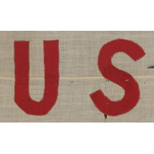 UNITED STATES SHIPPING BOARD FLAG, AN EXTREMELY SCARCE AND BEAUTIFUL, NAUTICAL DESIGN, MADE SOMETIME BETWEEN WWI (U.S. INVOLVEMENT 1917-18) AND 1934