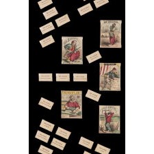 "VISIT TO CAMP," RARE, ANTIQUE, CIVIL WAR CARD GAME BY McLAUGHLIN BROTHERS OF NEW YORK, circa 1871