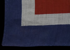 "WE WANT ROOSEVELT", A PRINTED COTTON KERCHIEF, MADE FOR THE PRESIDENTIAL CAMPAIGN OF FRANKLIN DELANO ROOSEVELT IN 1940