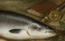 GEORGE E. FORSTER (1817-1896), STILL LIFE OF TROUT, NEW YORK, DATED 1888